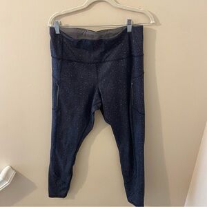 Athleta Speckled Black Leggings